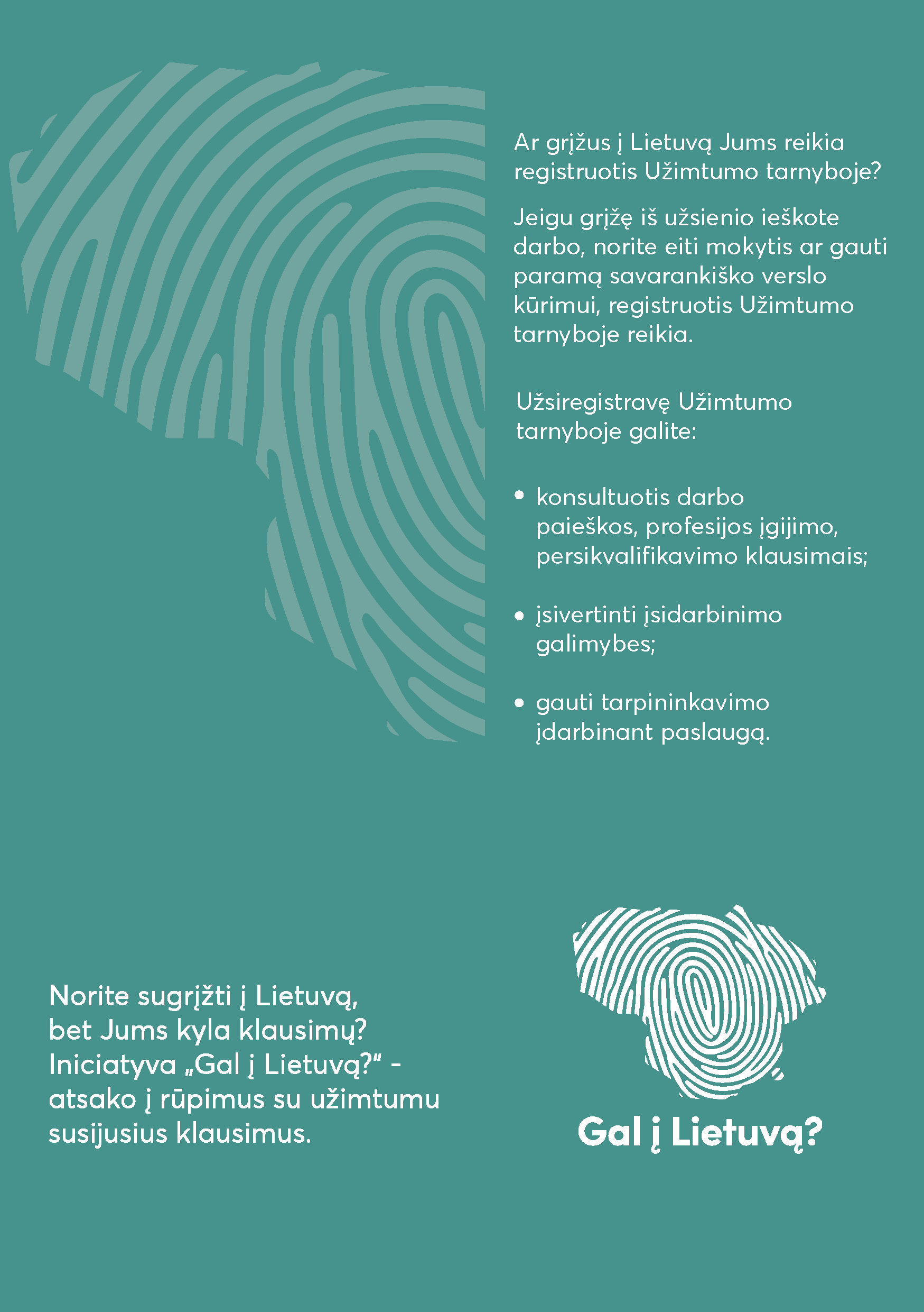 Leidinys norintiems grįžti